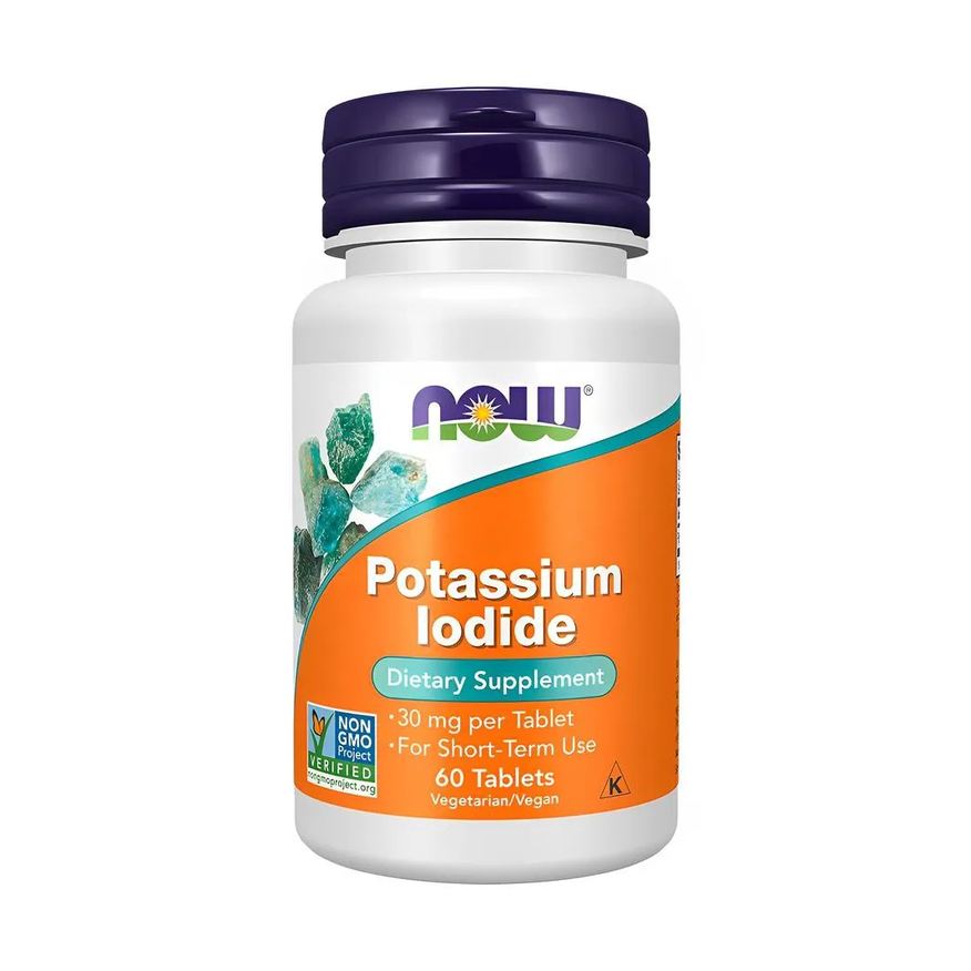 Now Foods Potassium Iodide 30mg 60 Tabs 1454