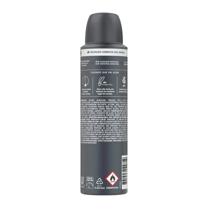 Dove Men Desodorante Antitranspirante Aerosol +Care Invisible Dry 72h 150ml