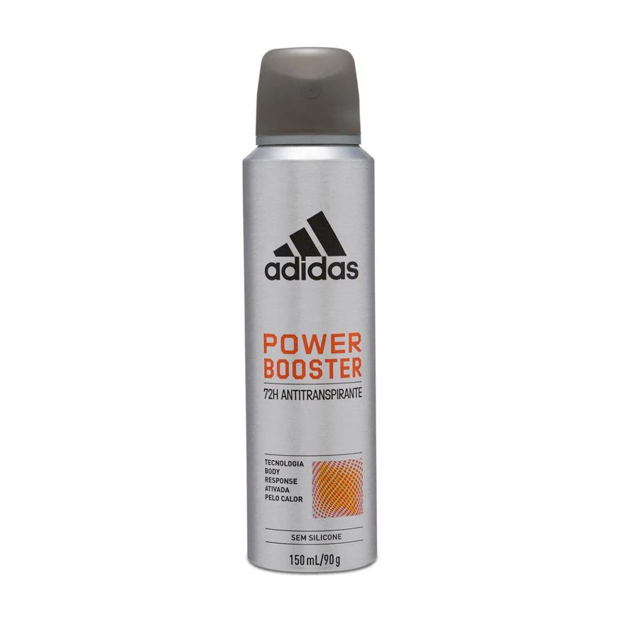 Adidas Desodorante Antitranspirante Aerosol Power Booster Masculino 72h 150ml