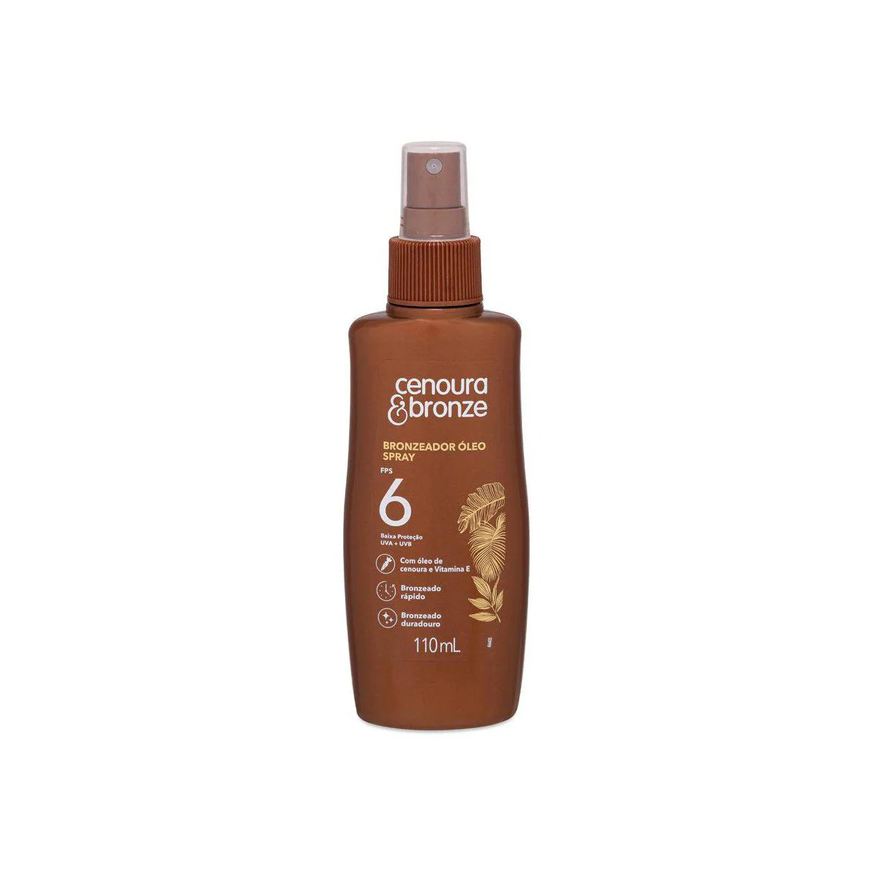 Bronzeador Óleo Cenoura & Bronze FPS 6 Óleo Spray 110ml