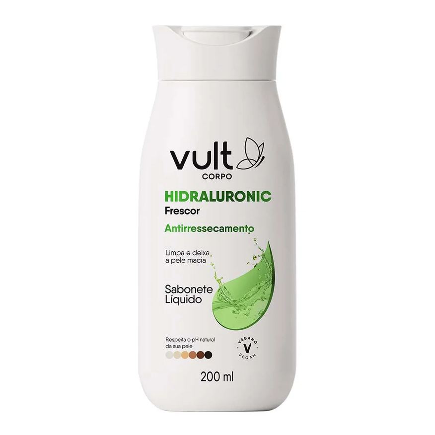 Vult Sabonete Líquido Corporal Hidraluronic Glicerina Frescor 200ml