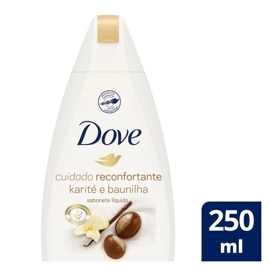 Dove Sabonete Líquido Delicious Care Karité e Baunilha 250ml