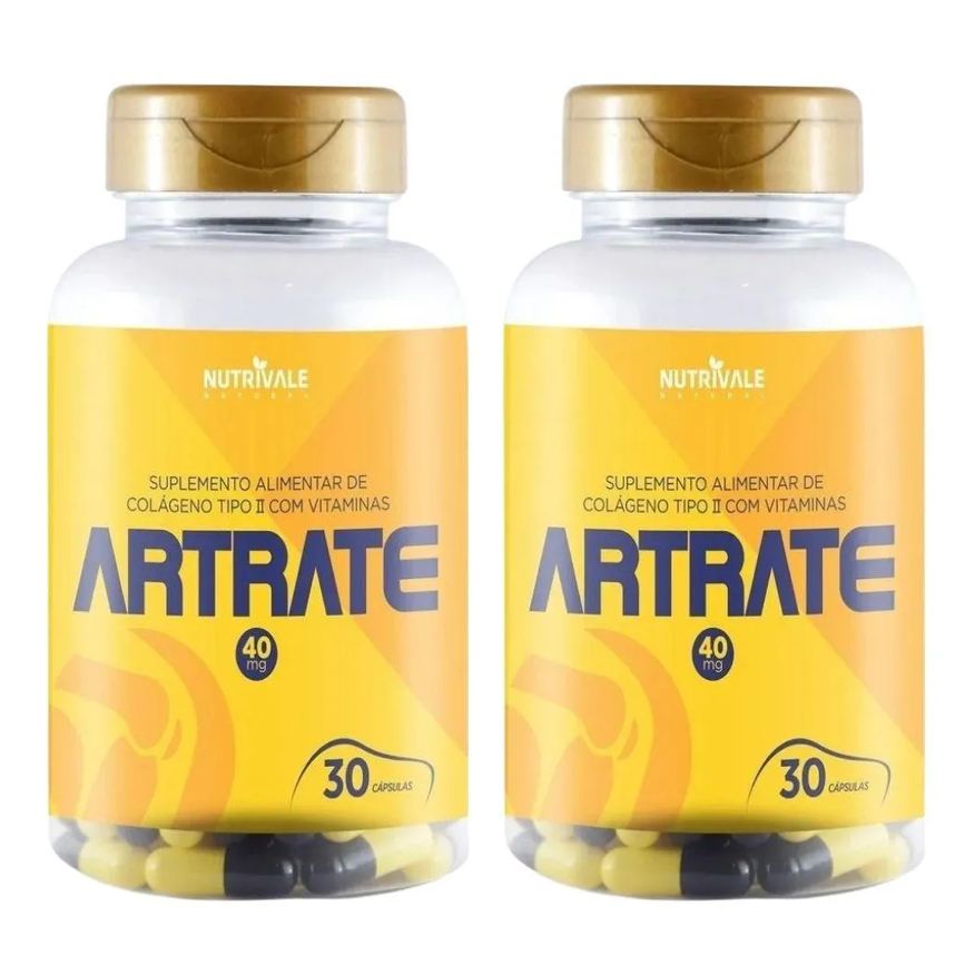 Nutrivale Kit 2X Artrate (Colageno Tipo 2 com Vitaminas) 30 Capsulas