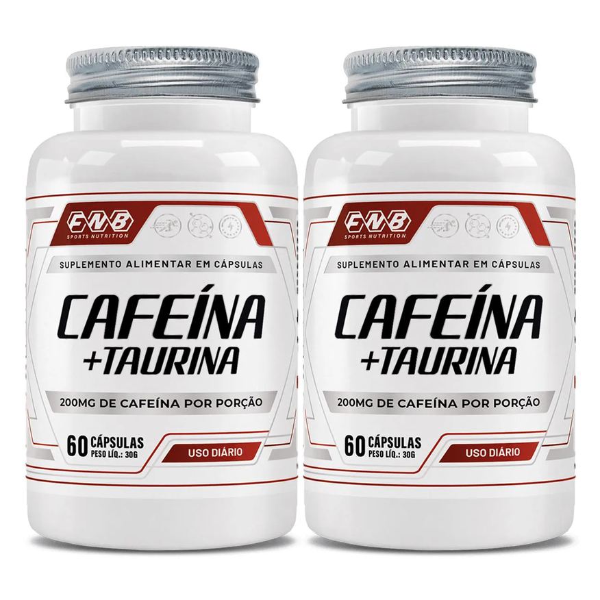 Flora Nativa Do Brasil Cafeína e Taurina 500mg 2 X 60 cápsulas - Flora Nativa