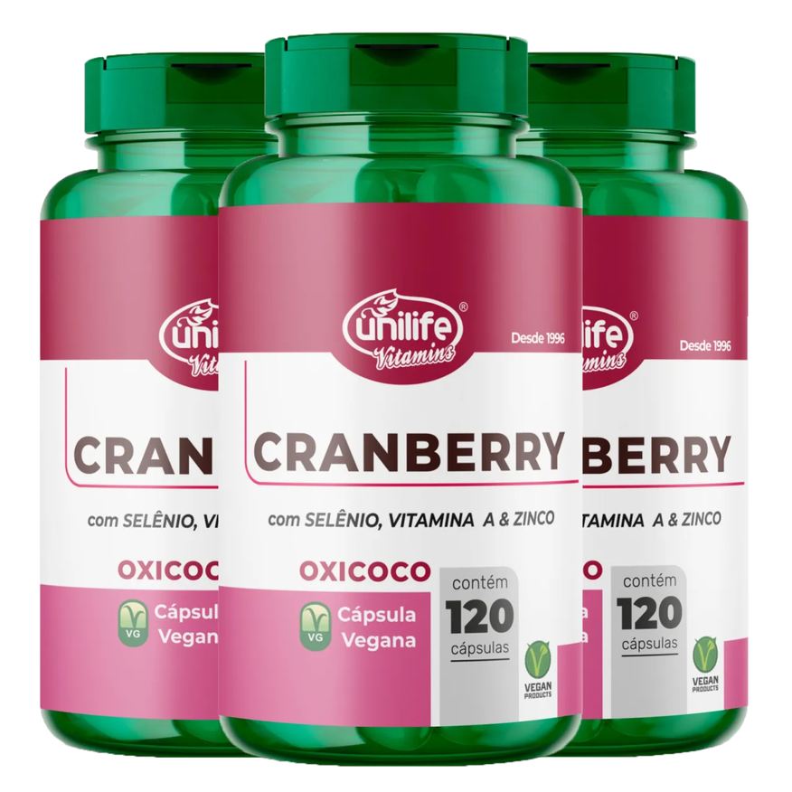 Unilife Cranberry 3 X 120 cápsulas