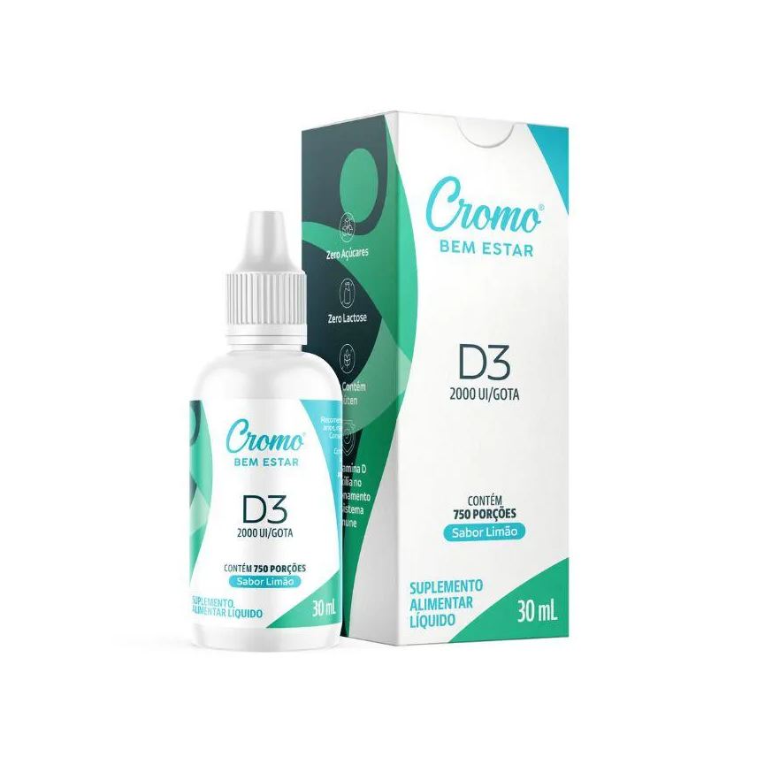 Bem Estar Vitamina D3 2000Ui Cromo 30ml