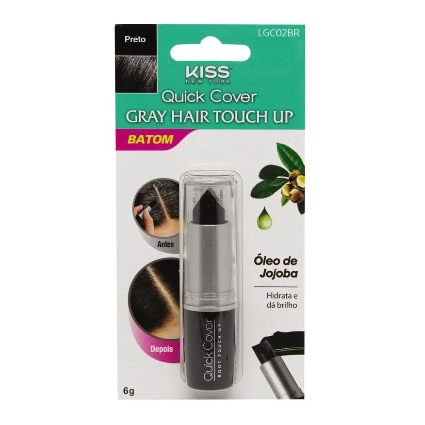 Kiss New York Batom Capilar Kiss Ny Gray Hair Touch Up