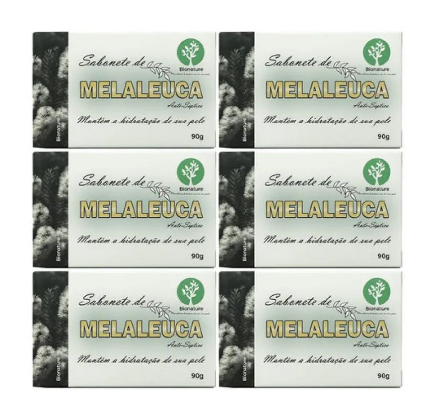 Bio Nature Kit 6 Sabonete de Melaleuca 90g - Bionature