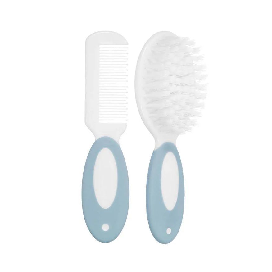 Buba Escova e Pente Cerdas Macias para Bebe Azul 12642