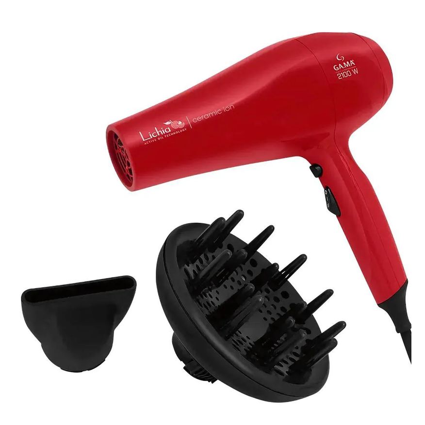 Ga.ma Italy Secador de Cabelo Lichia 2100W Vermelho 220V