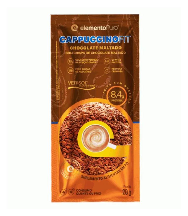 Elemento Puro Cappuccinofit (Sache 20g) - Sabor: Chocolate Maltado