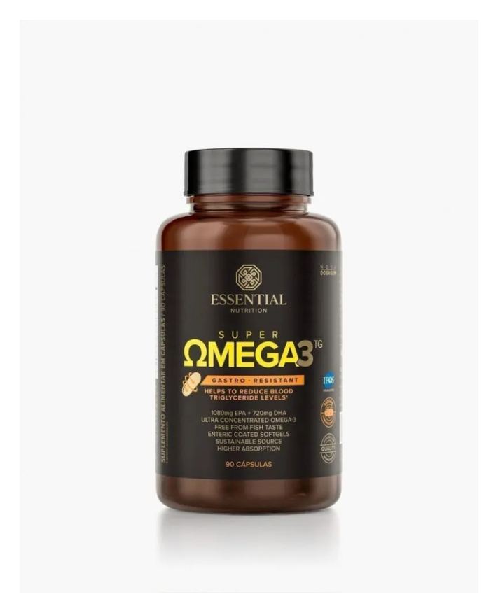 Essential Nutrition Super Omega 3 Tg Gastro-Resistant 1080mg (90 Cápsulas) - Padrão: Único.