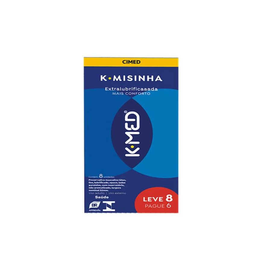 Cimed K-Misinha Extralubrificada- K-Med 8 Unidades
