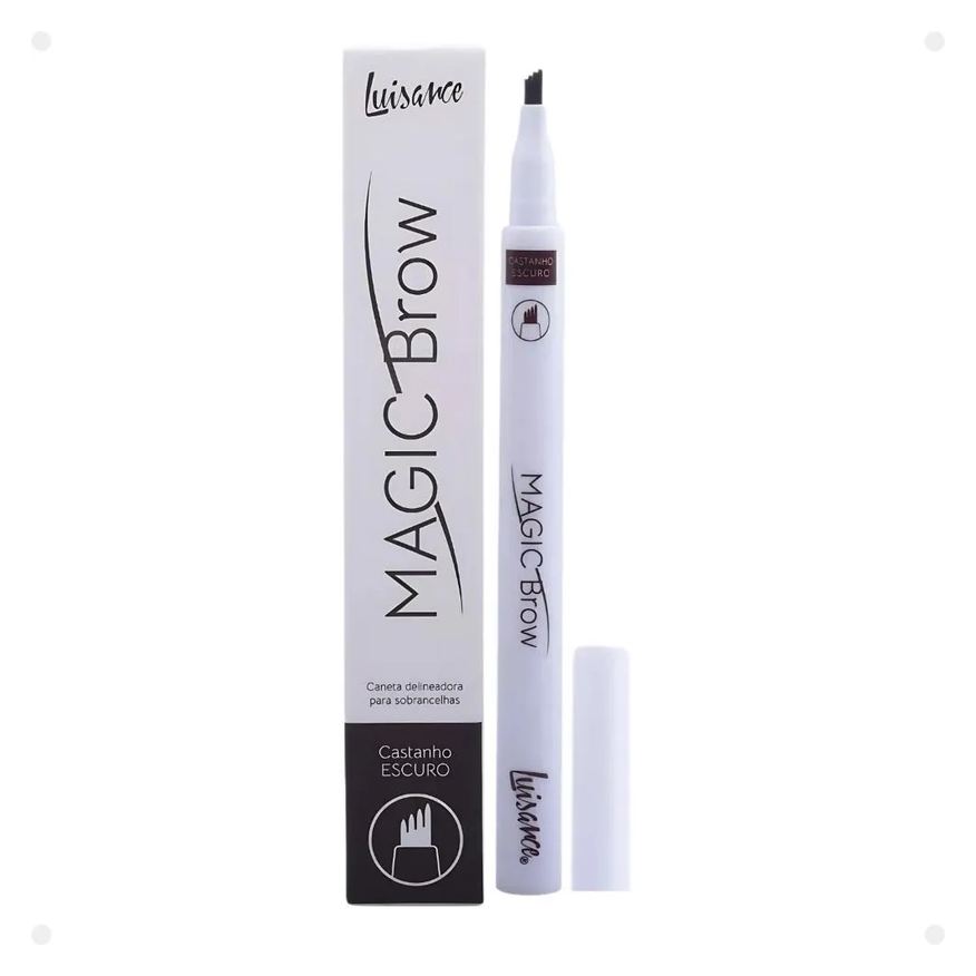 Luisance Caneta Delineadora para Sobrancelhas Magic Brow Castanho Escuro
