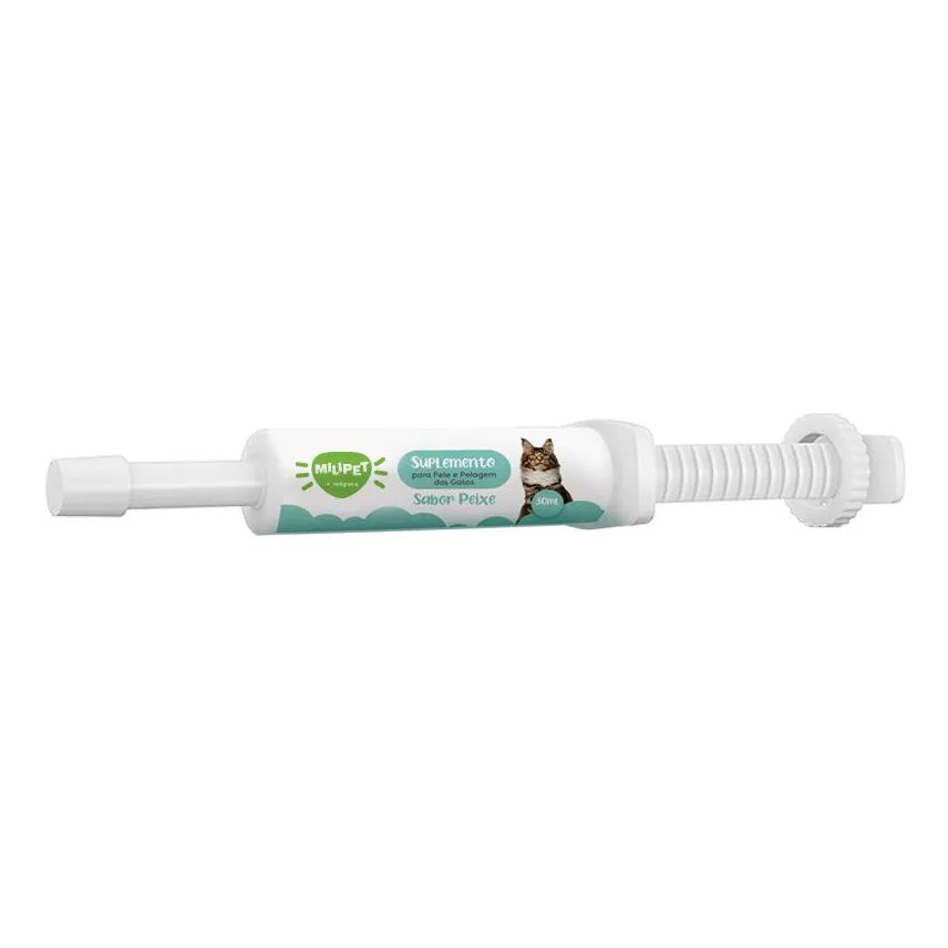 para Suplemento Pele e Pelagem dos Gatospasta Sabor Peixe 30ml