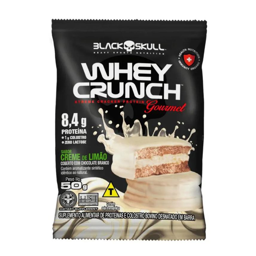 Black Skull Display C/ 12 Whey Crunch Gourmet 50g