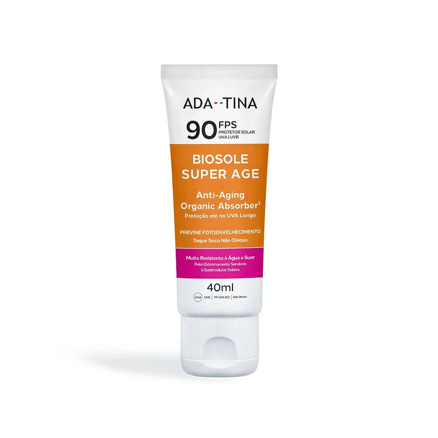 Ada Tina Biosole Super Age Fps 90 - Protetor Solar 40ml