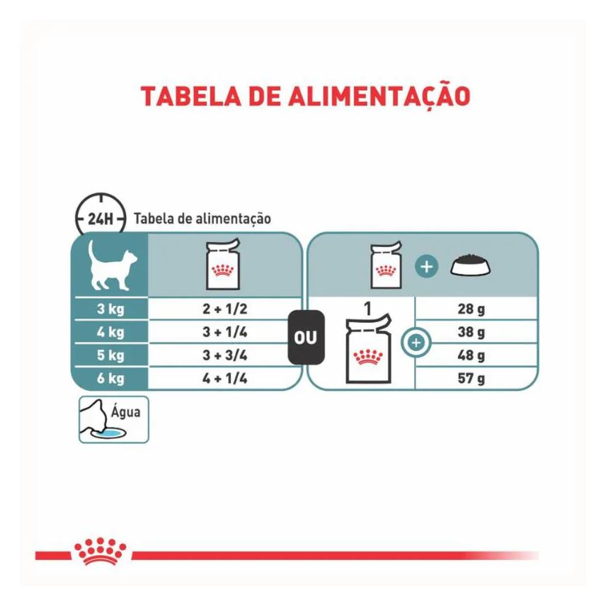 Kit 3 Sachê Royal Canin Hairball Bola Pelo Gato Adult 3X85g