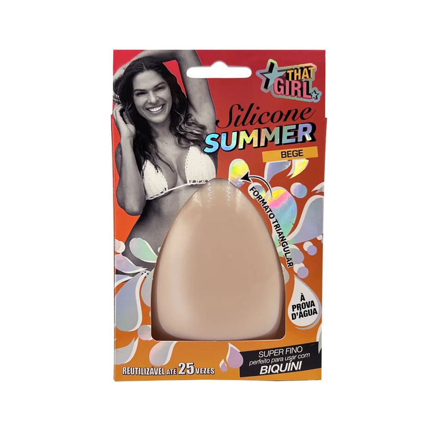 That Girl Protetor de Silicone Summer Bege Reutilizável 1 par