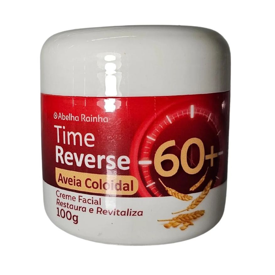 Abelha Rainha Creme Facial com Aveia Coloidal Restaura e Revitaliza 60+ Time Reverse 100g