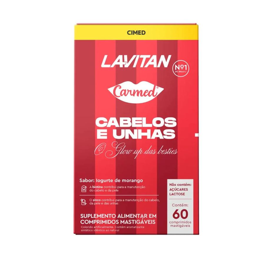 Cimed Lavitan Carmed Cabelos & Unhas 60 Comprimidos