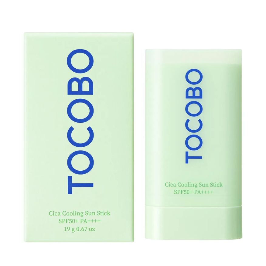 Solar Protetor Facial Stick Tocobo Cica Cooling Sun Stick FPS50++ 18g