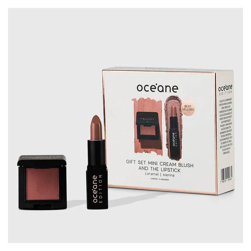 Océane Kit Presente Minis Edition - Blush Cremoso + Batom Nude (2 Produtos)