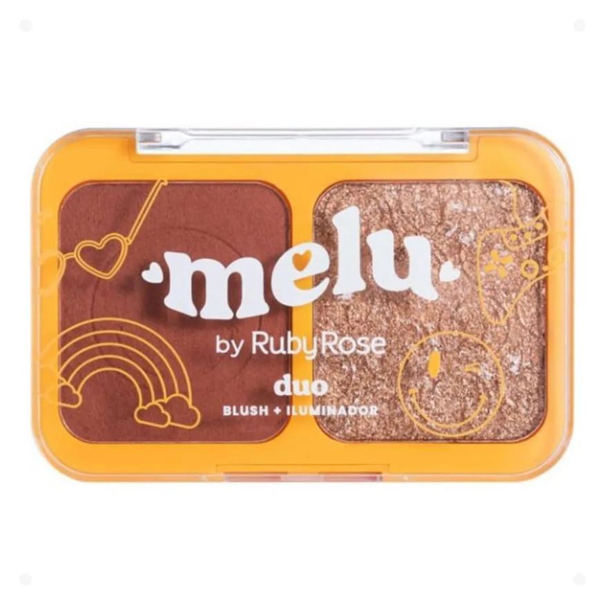 Ruby Rose Duo Blush e Iluminador Melu New Rules Dreams Rr-1002-3