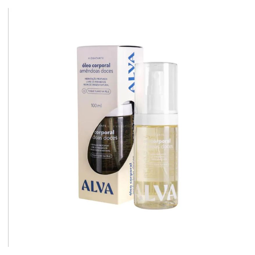 Alva Óleo Corporal Hidratante Amêndoas Doces 100ml