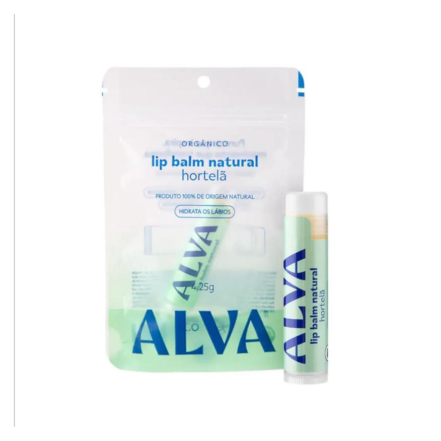 Alva Lip Balm Natural Hortelã 4,25g