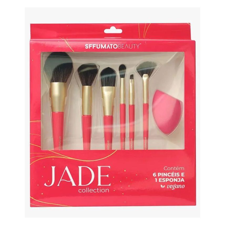 Sffumato Kit Pincel Jade 6 Pinceis e 1 Esponja 370
