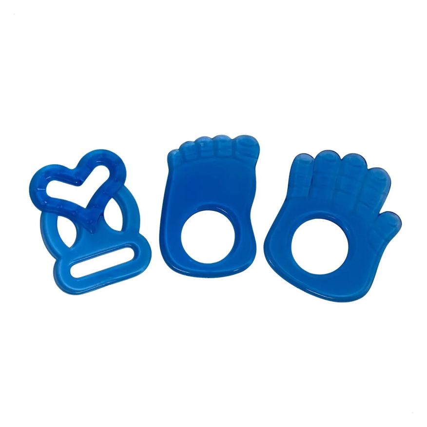 Ninet Mordedor Massageador de Silicone Azul Livre de Bpa