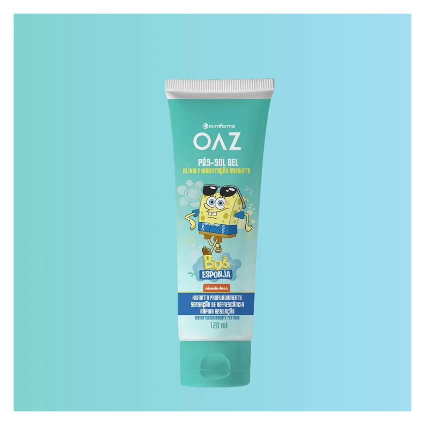 Gel Pós-Sol Infantil Oaz Bob Esponja 120ml