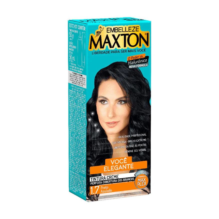 Embelleze Tinta de Cabelo Maxton Você Mais Elegante - 1.7 Preto Azulado