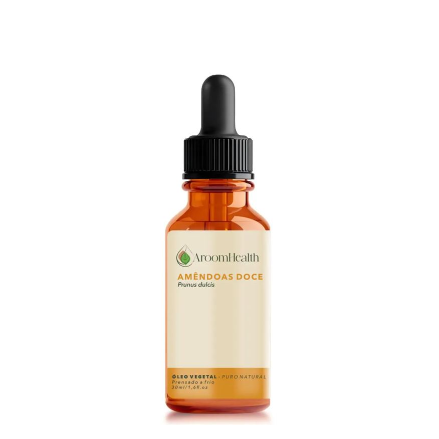 Aroom Health Óleo Vegetal Puro Natural de Amêndoas Doce -30ml