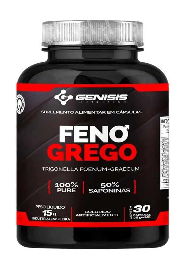 Genisis Nutrition Feno Grego Concentrado 50% Saponina - Cápsulas 500mg
