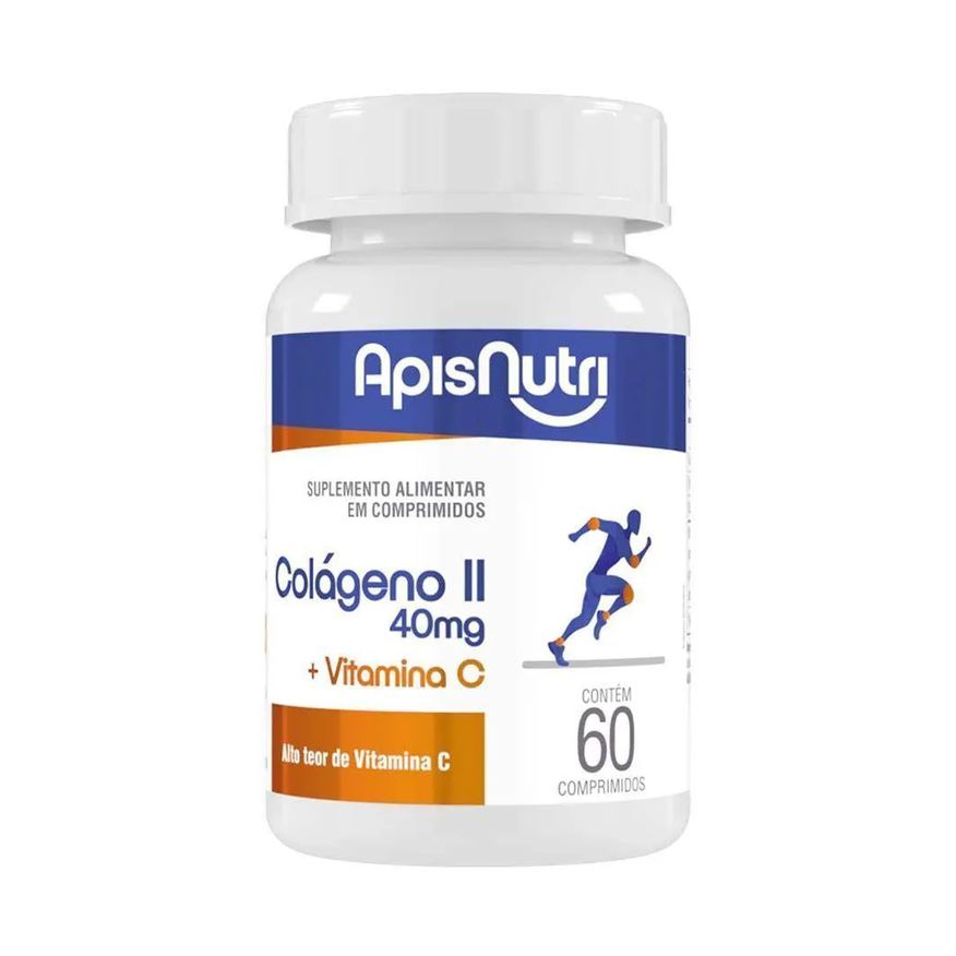 Apisnutri Colágeno Tipo Ii + Vitamina C 60 Comprimidos