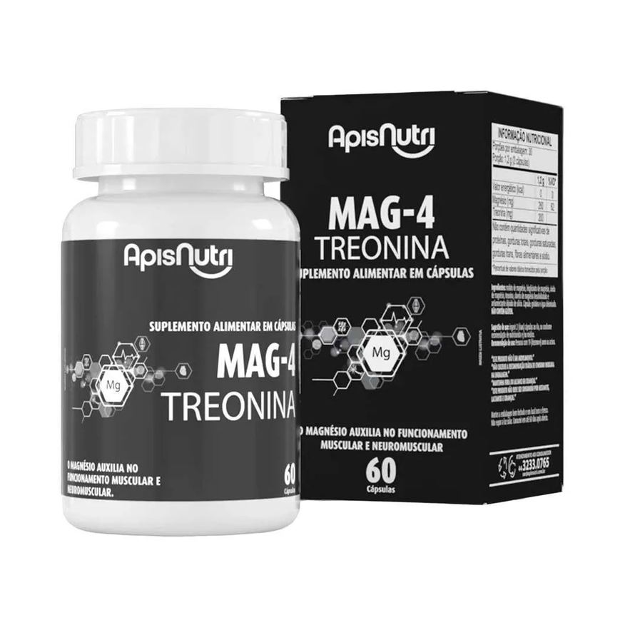 Apisnutri Mag-4 Treonina 60 Cápsulas