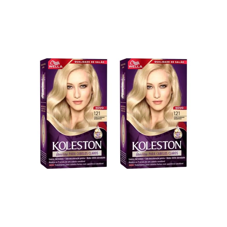 Koleston Coloraçao 12.1 Louro Claríssimo Acinzentado-Kit 2Un