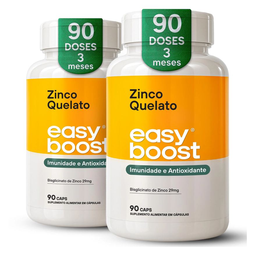 Easy Boost Zinco Quelato Bisglicinato 29mg 180 cápsulas Kit 2x