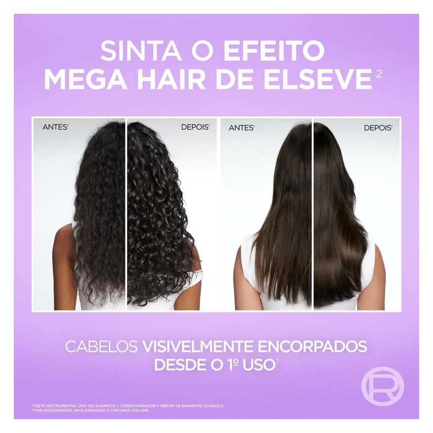 Elseve Condicionador Redensifica Fios Colágeno Lifter Volume 3D por 72h com Peptídeos de Colágeno 400ml