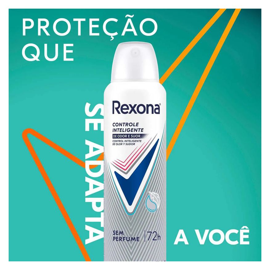 Rexona Desodorante Antitranspirante Aerosol Sem Perfume Feminino 72h 150ml