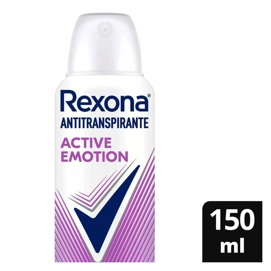 Rexona Desodorante Antitranspirante Aerosol Active Emotion Feminino 72h 150ml