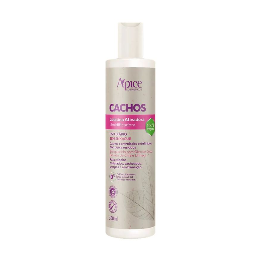 Apice Gelatina Ativadora e Umidificadora Ápice Cachos 300ml