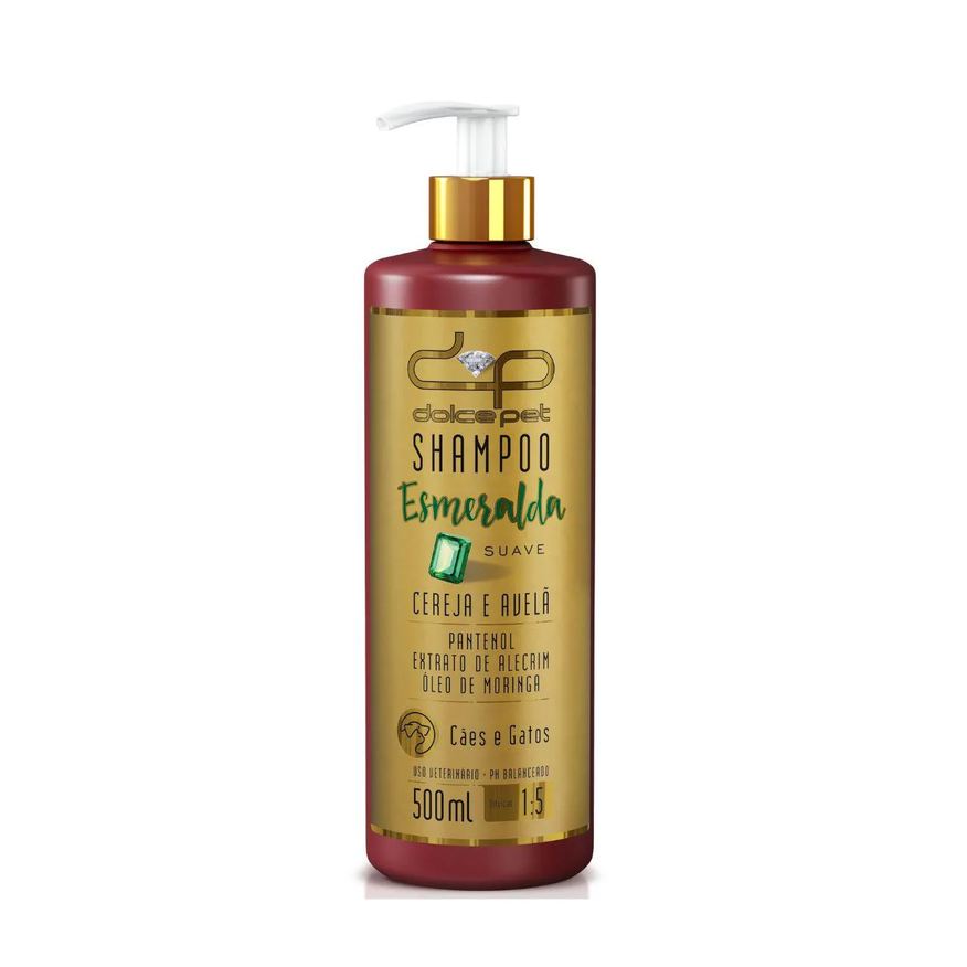 Dolce Kit Pet Shampoo Suave + Shampoo Clareador Tonalizante + Condicionador Topázio Cereja e Avelã para Cães e Gatos