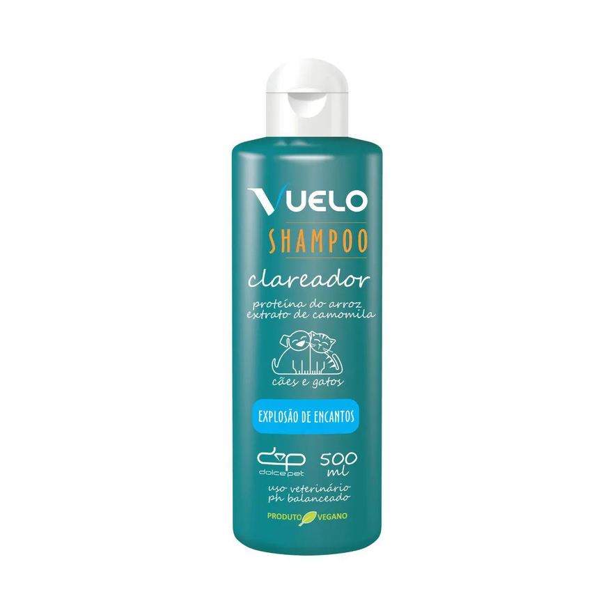 Vuelo Kit Shampoo Clareador + Leave-In Explosão de Encantos para Cães e Gatos