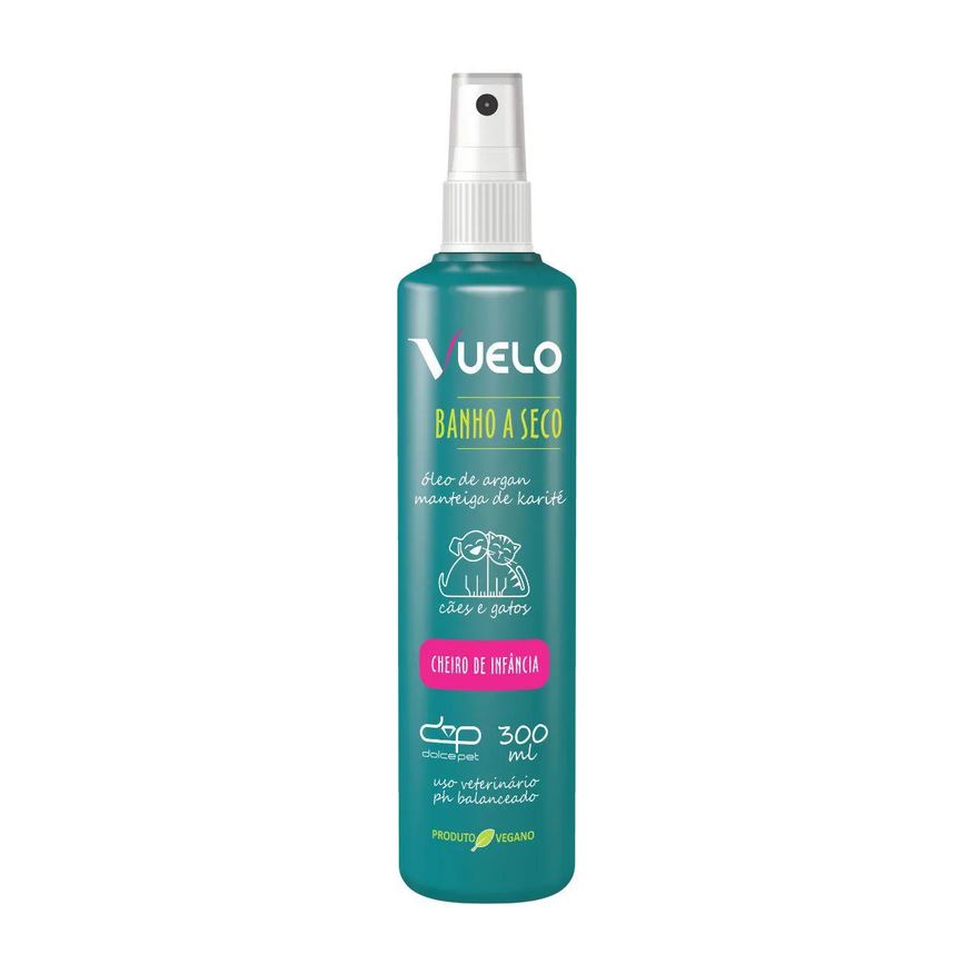 Vuelo Kit Shampoo Liso + Fluído Desembaraçador + Banho a Seco – Cuidados Completos para o Seu Pet