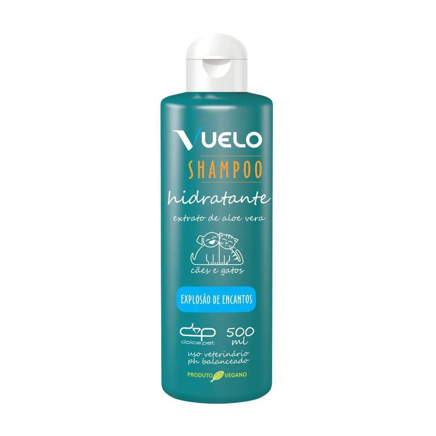 Vuelo Shampoo Hidratante Explosão de Encantos para Cães e Gatos 500ml