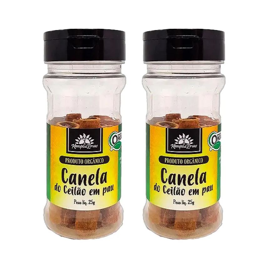 Kampo de Ervas Kit 2X: Canela do Ceilão em Pau Orgânica 25g