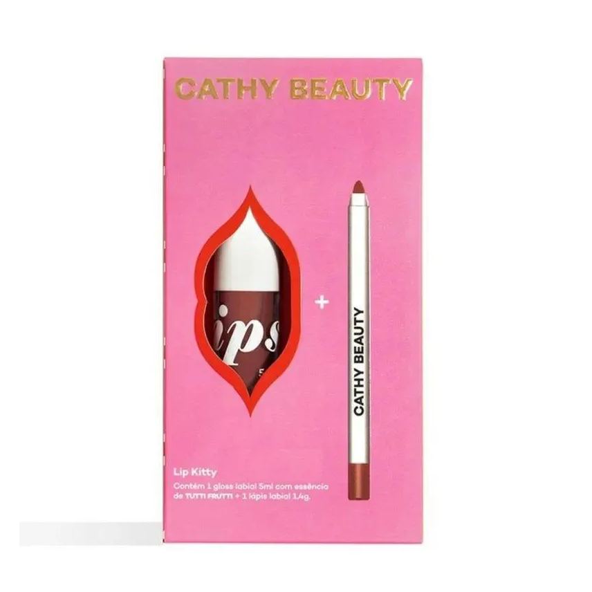 Cathy Beauty Kit Labial Lip Kitty Cathy 2 - Rosie